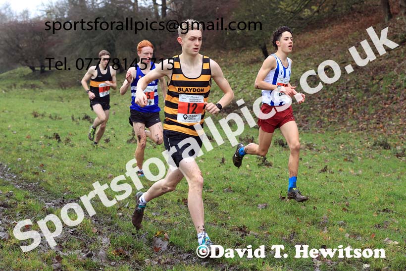 Mens under-17s 2023 NECAA Cross Country Relays, Thornley Hall Farm, Peterlee, County Durham. Photo: David T. Hewitson/Sports for All Pics
